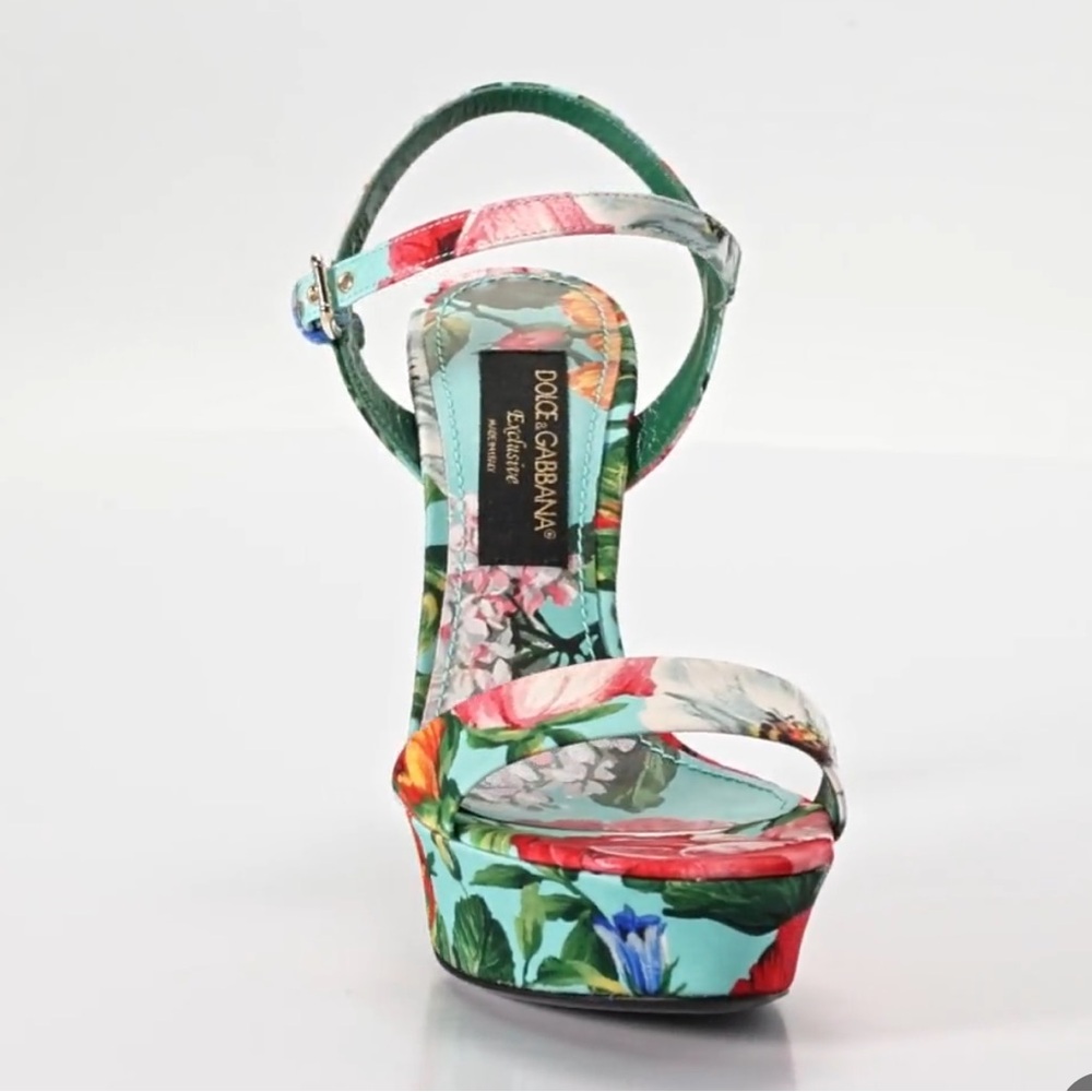 Dolce & Gabbana Floral Multicolor Heels - Picture 2 of 12
